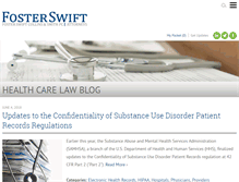 Tablet Screenshot of healthlawyersblog.com